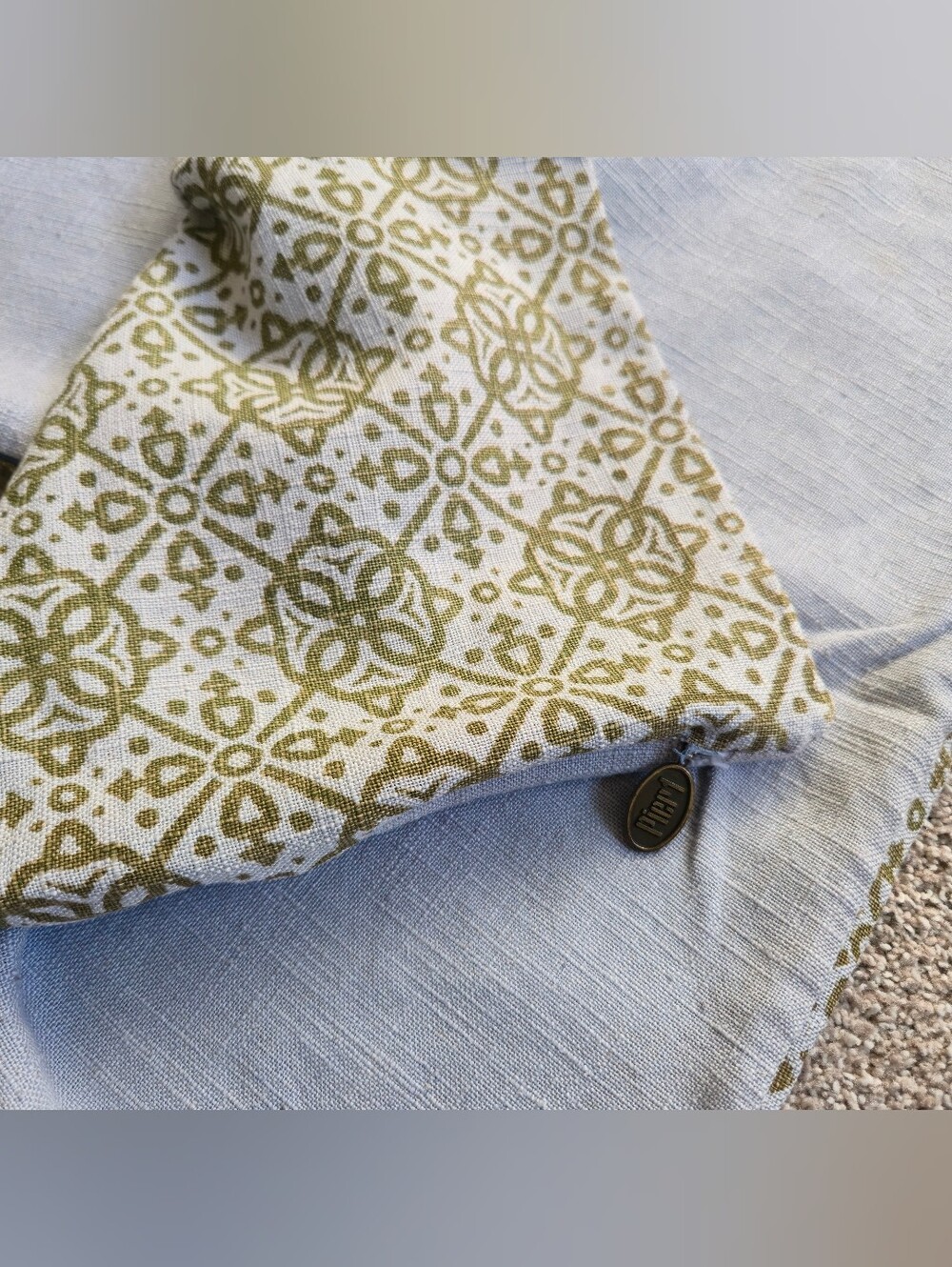 Pier 1 Imports Pillow Covers Geometric Pattern 18” Square Set 2